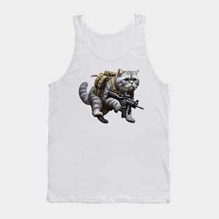 Tactical Cat Tank Top